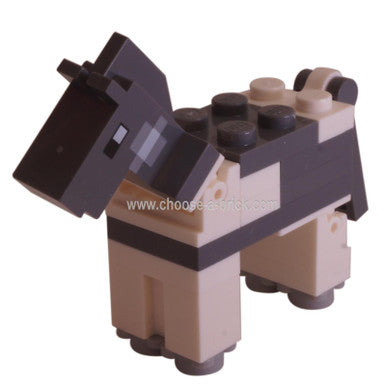 Cavalo do Minecraft Cinza Azulado Escuro 