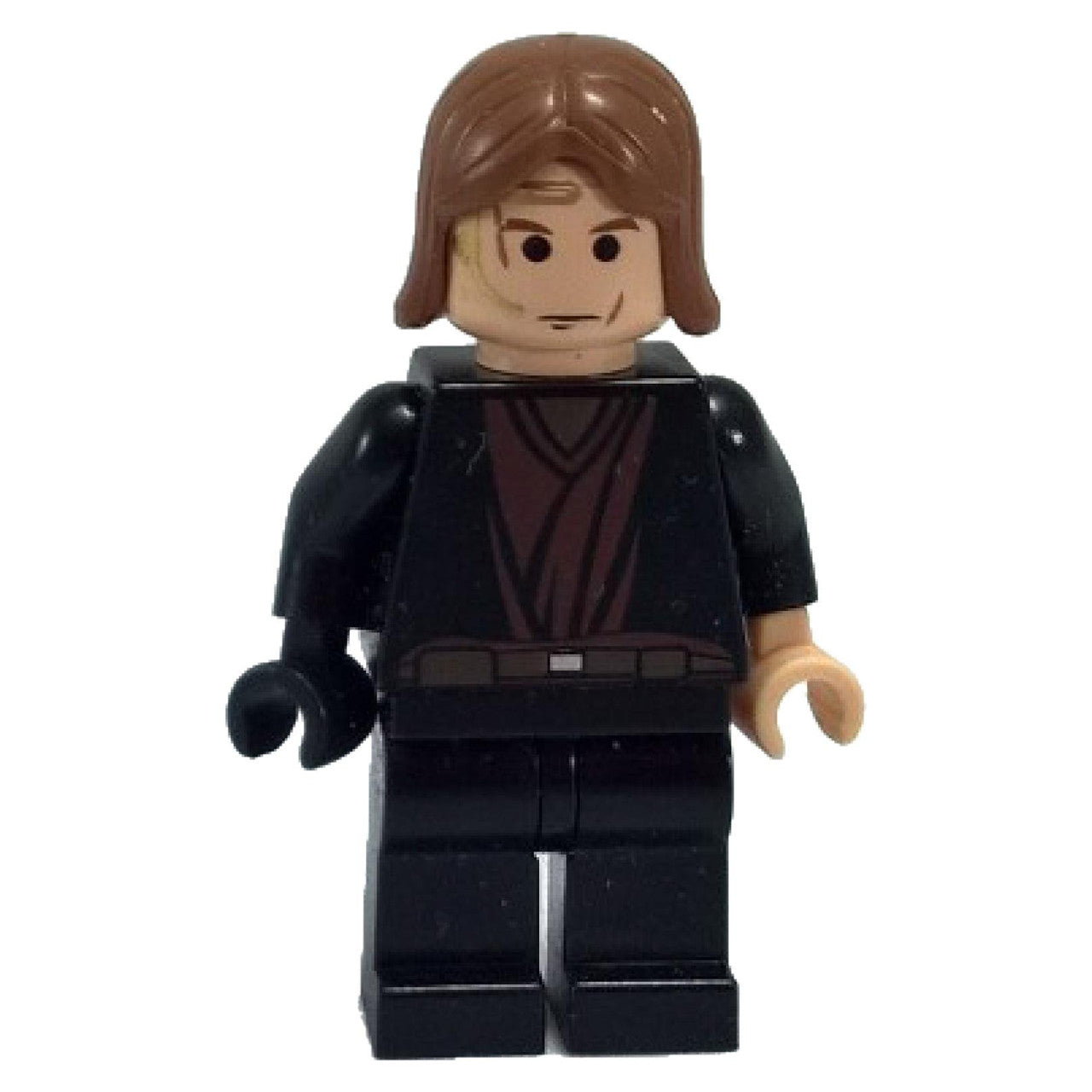 LEGO Minifigurka Anakin Skywalker z Czarny prawą ręką - widok z przodu.