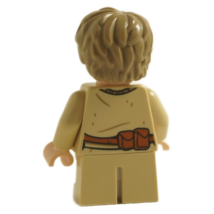 LEGO Anakin Skywalker minifigure, tan outfit, short legs, back view