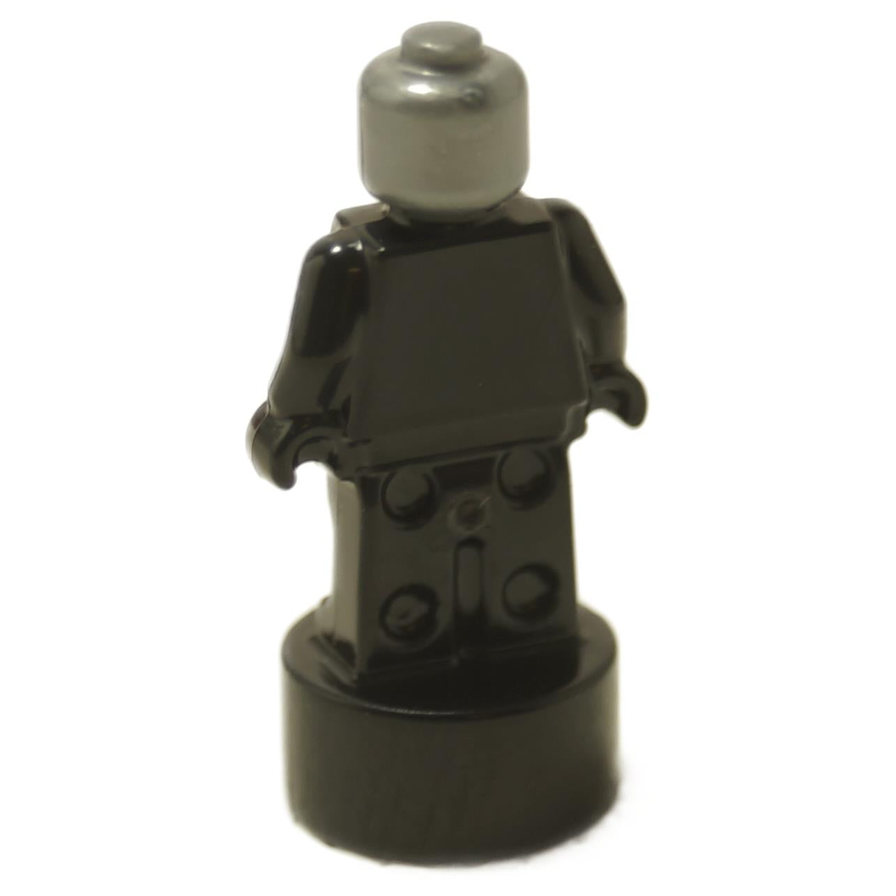 LEGO Ant-Man statuette, back view of upgraded suit on black base.