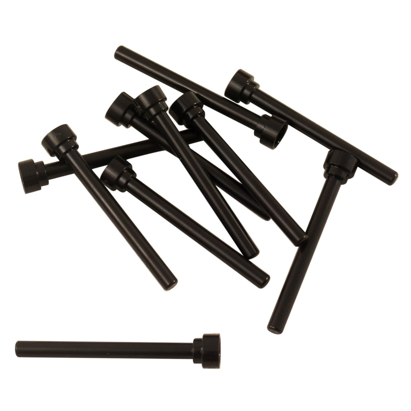 LEGO Part 3957b Antenna 4H, black, flat top, pile of parts