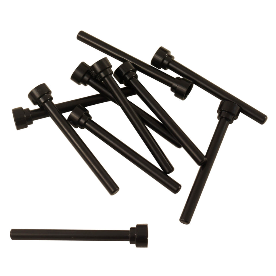 LEGO Part 3957b Antenna 4H, black, flat top, pile of parts