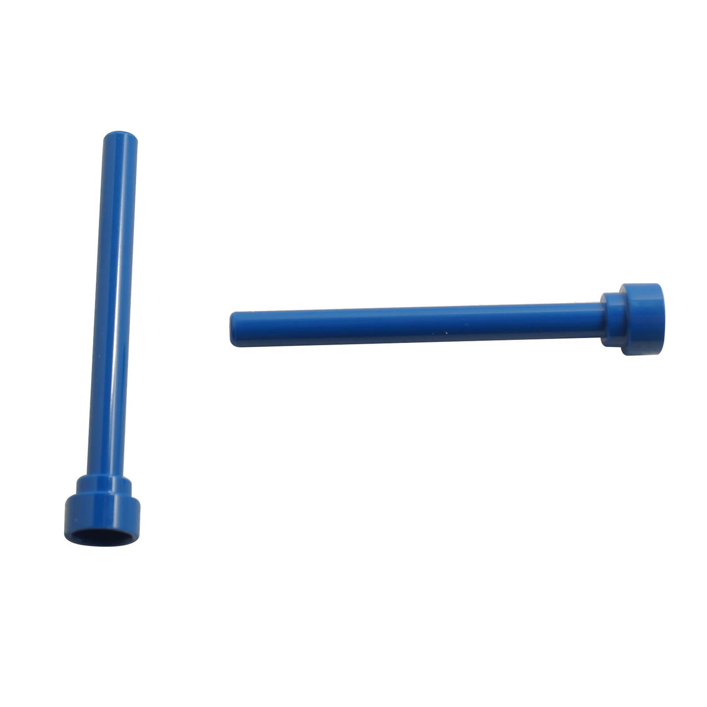 LEGO Part 3957b Antenna 4H, blue, vertical and horizontal views