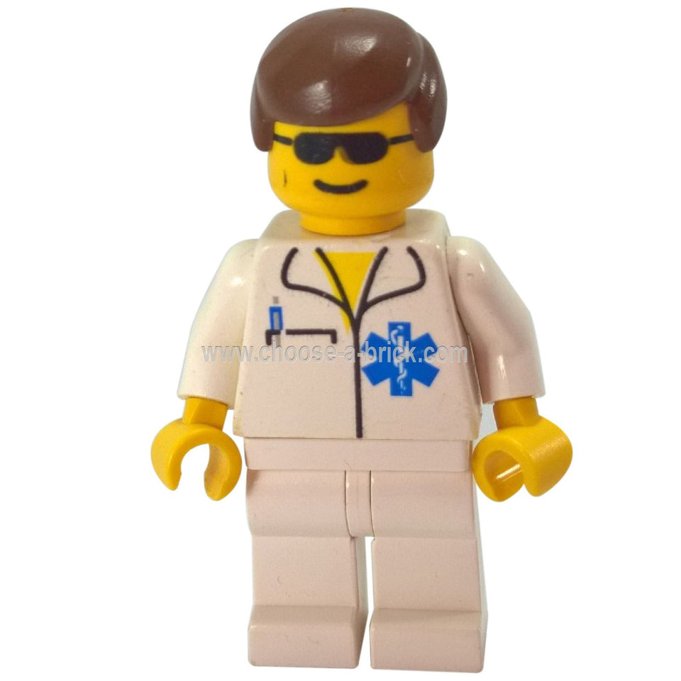 Doctor - EMT Star of Life, White Legs, Brown Male Hair