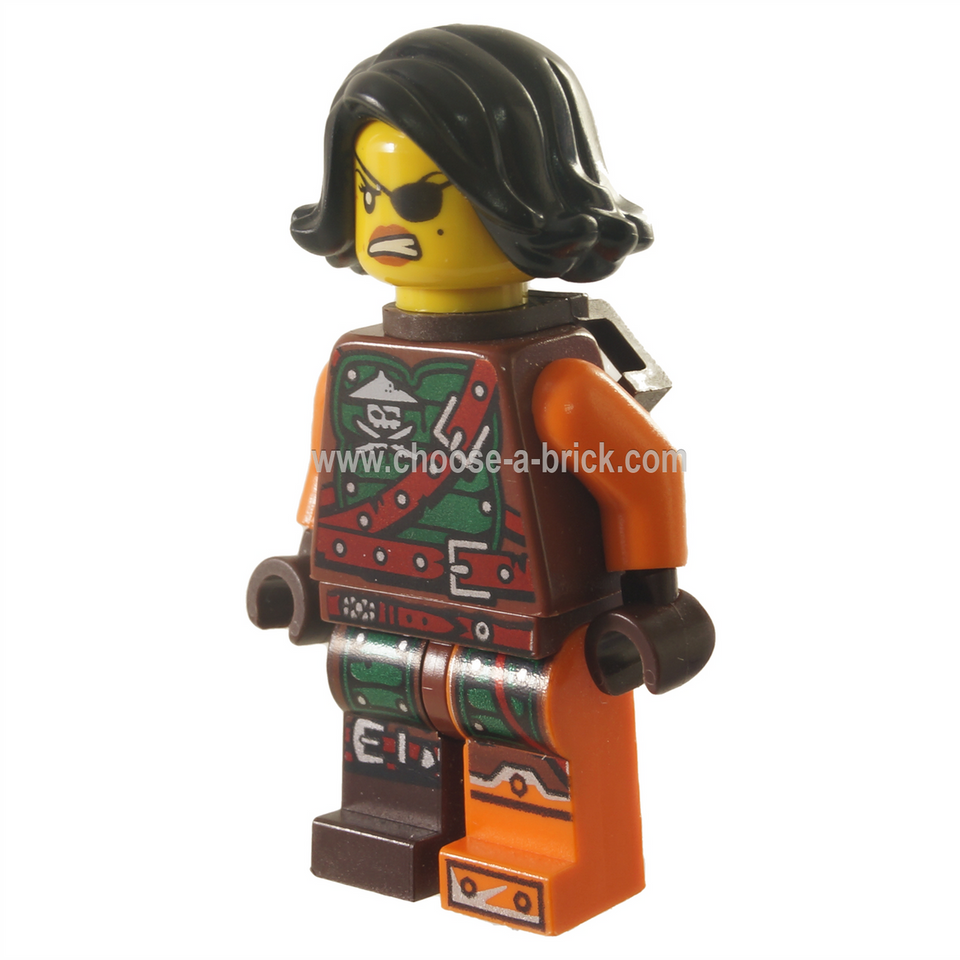 LEGO Minifigur Ninjago - Cyren - Bälte Outfit, Skida