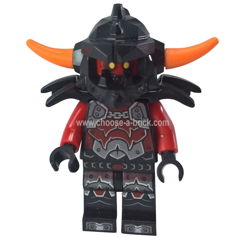 LEGO ミニフィギュア アッシュアタッカー - オレンジ ホーン - nex005new - 代替ビュー 1