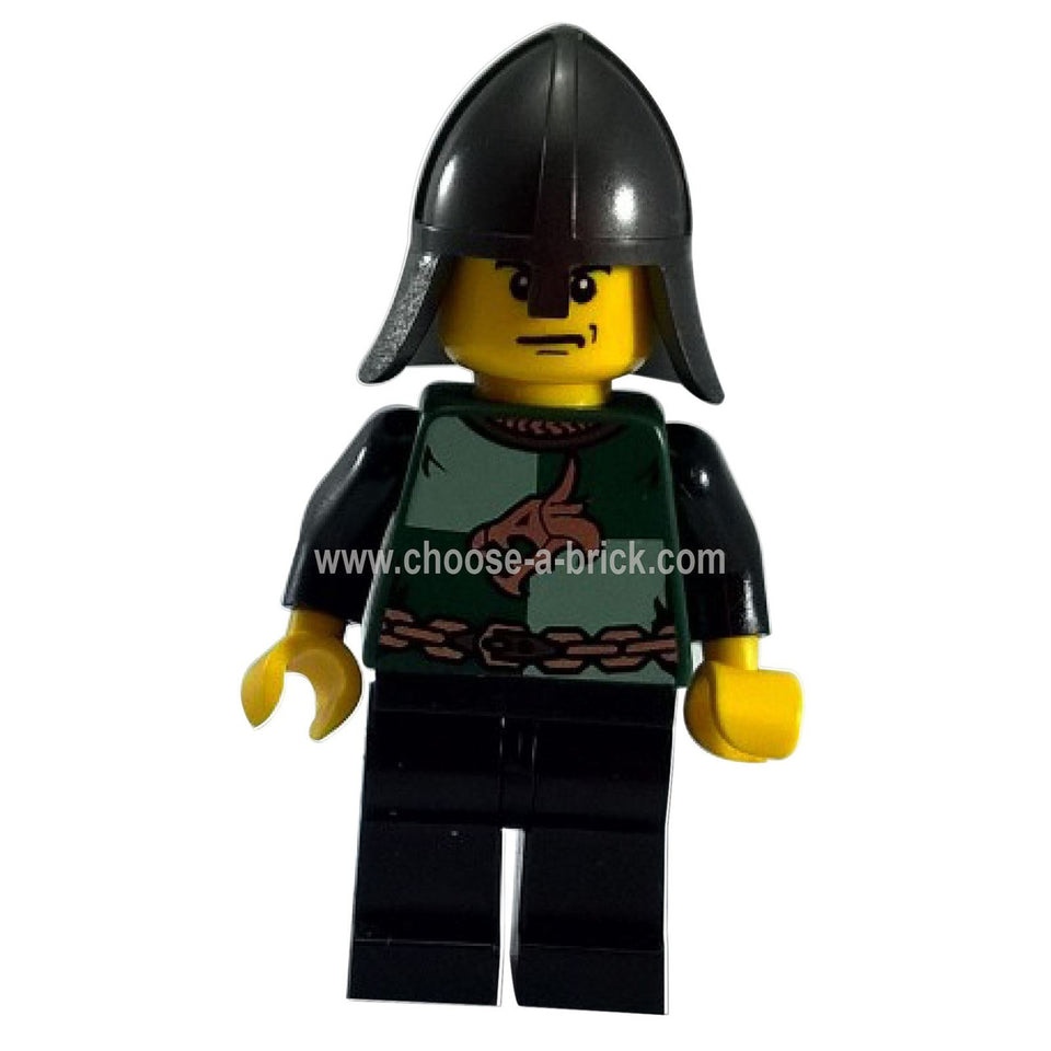 Protector de cuello del casco LEGO Minifigura Dragon Knight Quarters - cas439, primera vista.