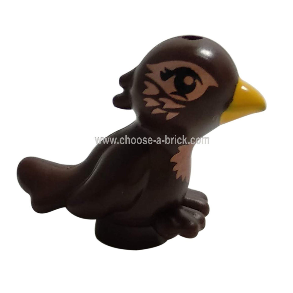 鳥、ブライトオレンジ のくちばしと カッパー の胸 - LEGO ミニフィギュア 動物