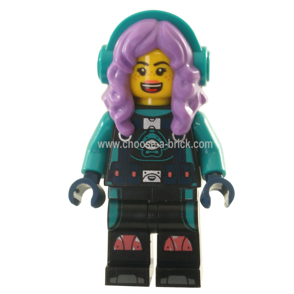 LEGO Minifigur - Parker L. Jackson - Dykdräkt med hörlurar
