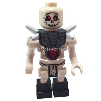 Minifigurka LEGO Ninjago Bonezai z naramiennikami, widok z przodu