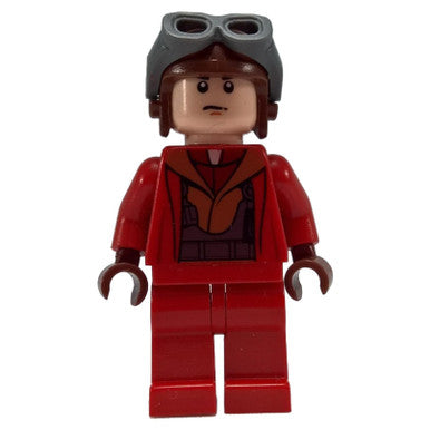 LEGO Naboo Fighter Pilot sw0340 minifigure in red flight suit.