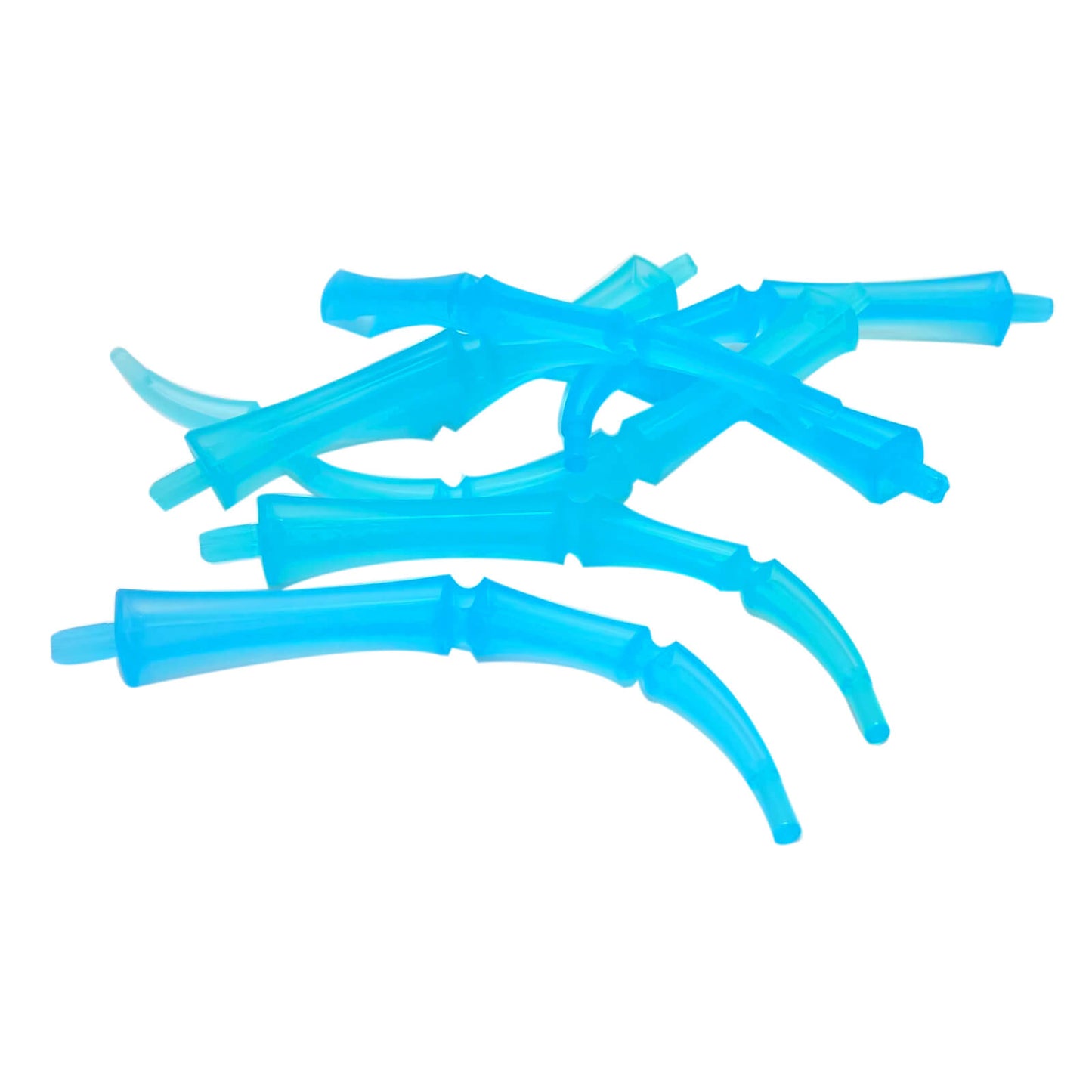 LEGO Appendage Bony Large, Trans-Light Blue, bone elements, pile view