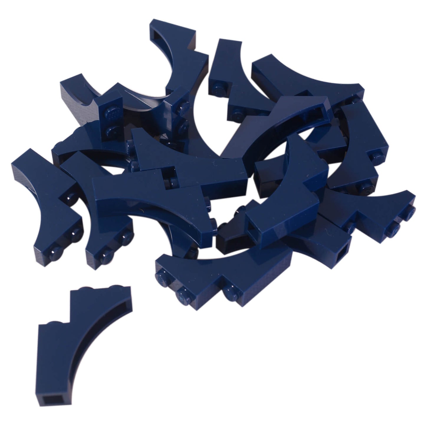 LEGO arch brick 1 x 3 x 3 part 13965 dark blue curved structure piece