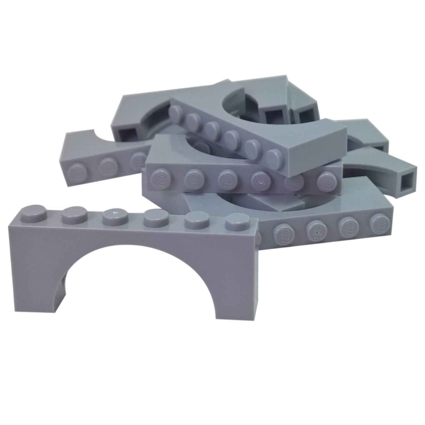LEGO arch brick 1 x 6 x 2 thin top part 12939 light bluish gray wide arch piece