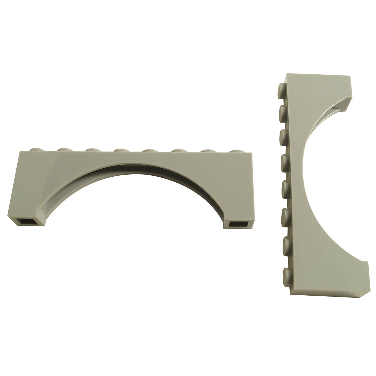 LEGO raised arch brick 1 x 8 x 2 part 16577 light bluish gray wide curved piece