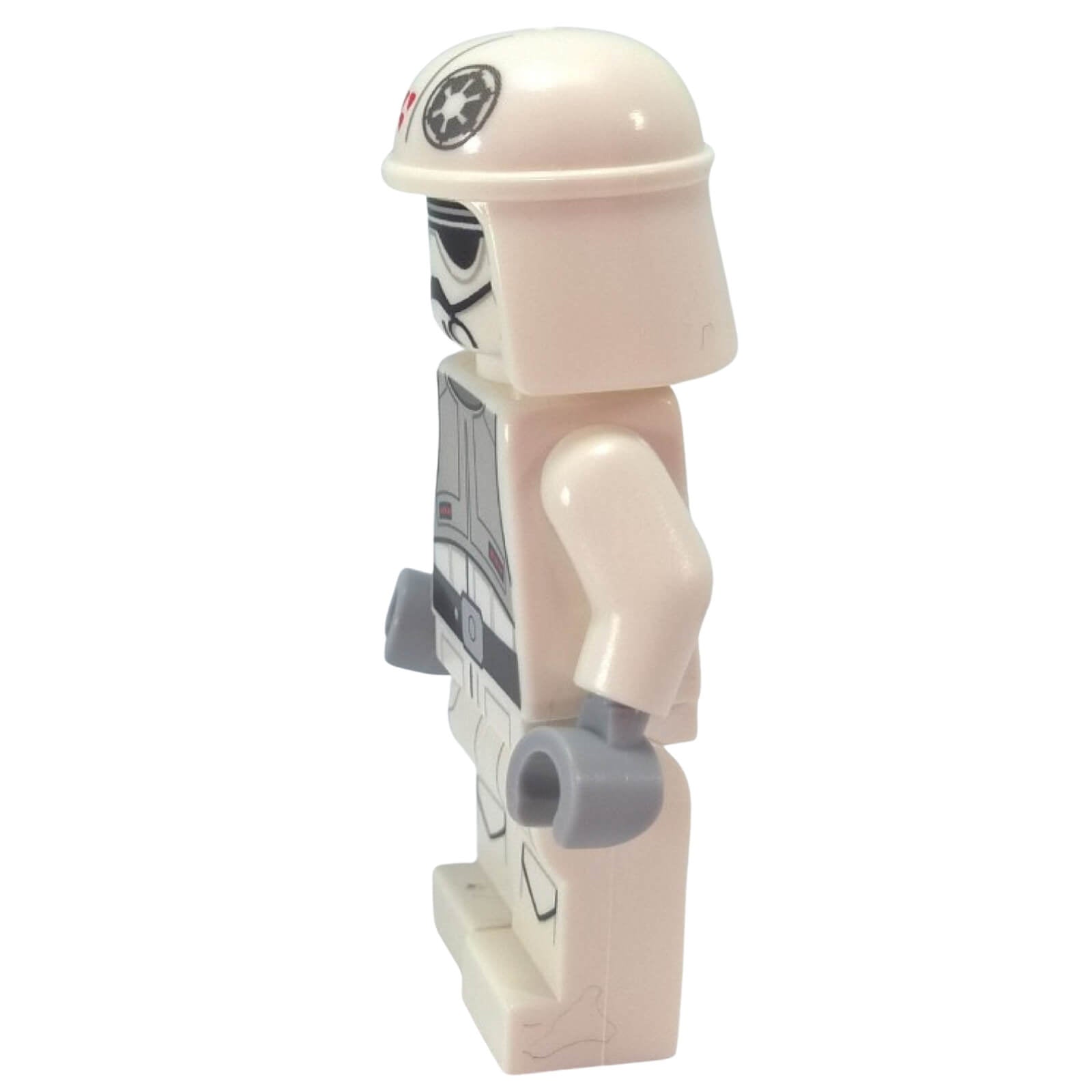 AT-DP Pilot LEGO Star Wars minifigure sw0624 helmet and torso detail, side profile.