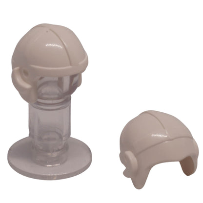 LEGO aviator cap headgear with pilot style design 30171 white