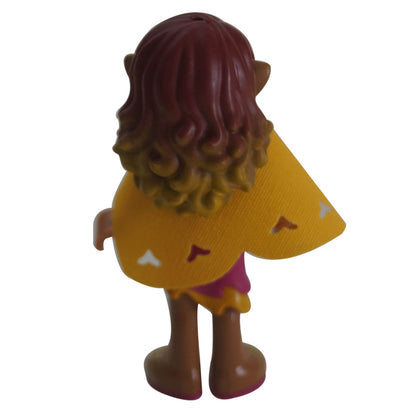 LEGO Elves Azari Firedancer magenta outfit yellow cape mini doll elf007 back view
