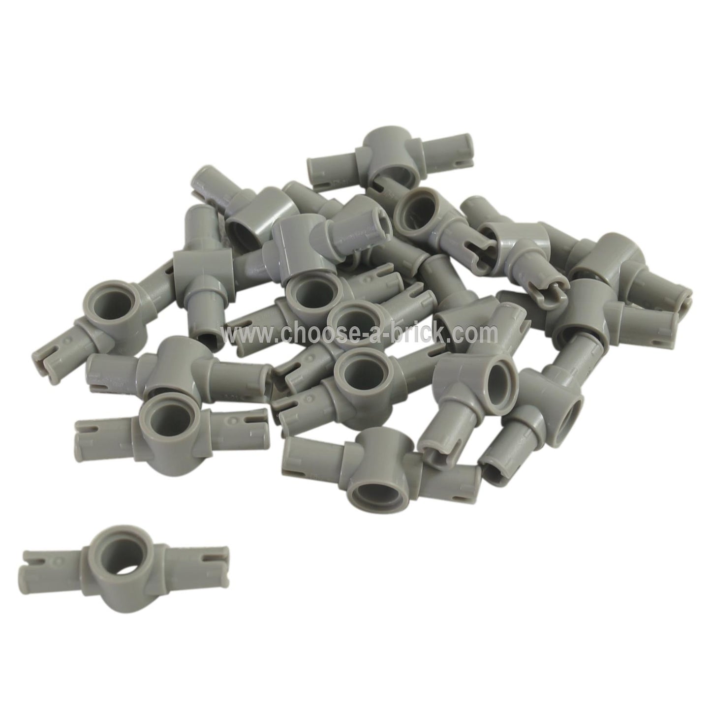 Technic, Pin 3L with Friction Ridges Lengthwise and Center Pin Hole