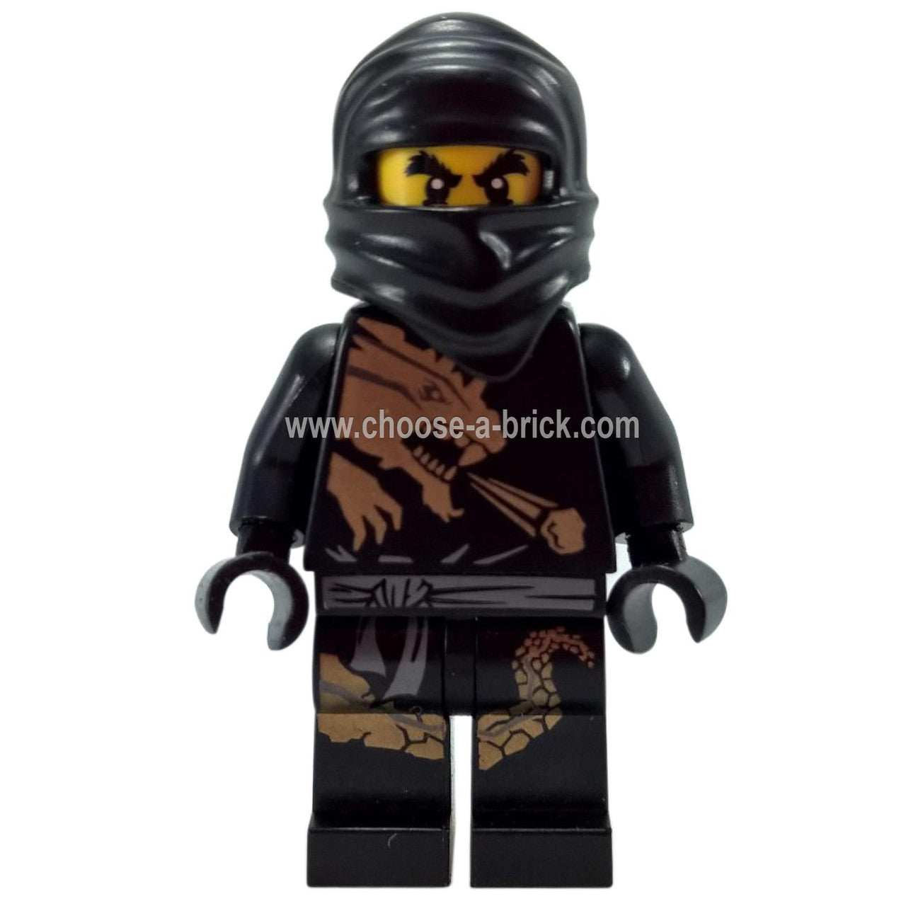 LEGO Minifigura Cole - njo015 - njo015 (vista frontal destacando el diseño original de Cole)
