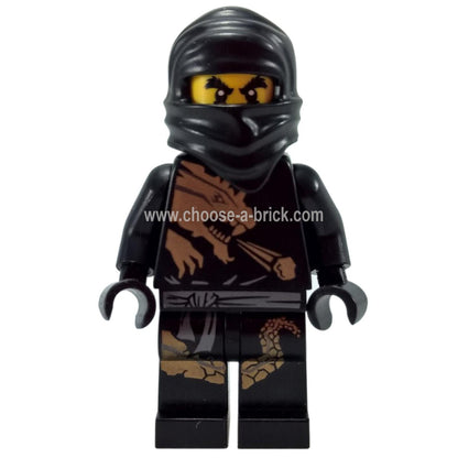 LEGO Minifigura Cole - njo015 - njo015 (vista frontal destacando el diseño original de Cole)