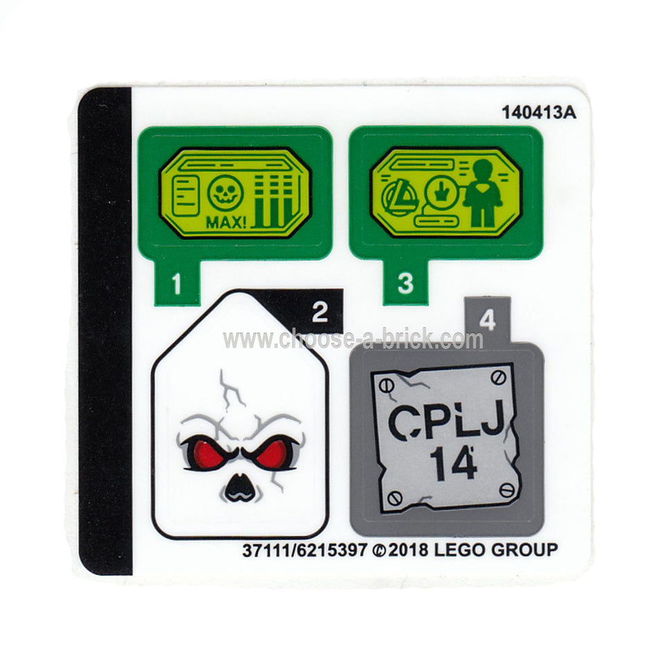 Samolepka pro sadu 76096 - 37111-6215397 - LEGO Díly a díly