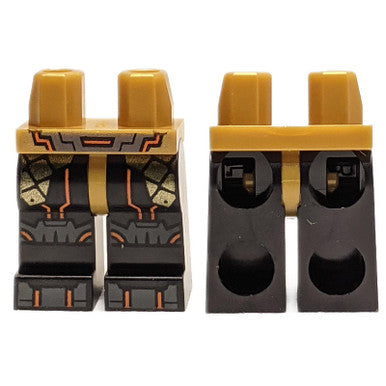 Hips and Legs with Gold Armor and Orange Trim