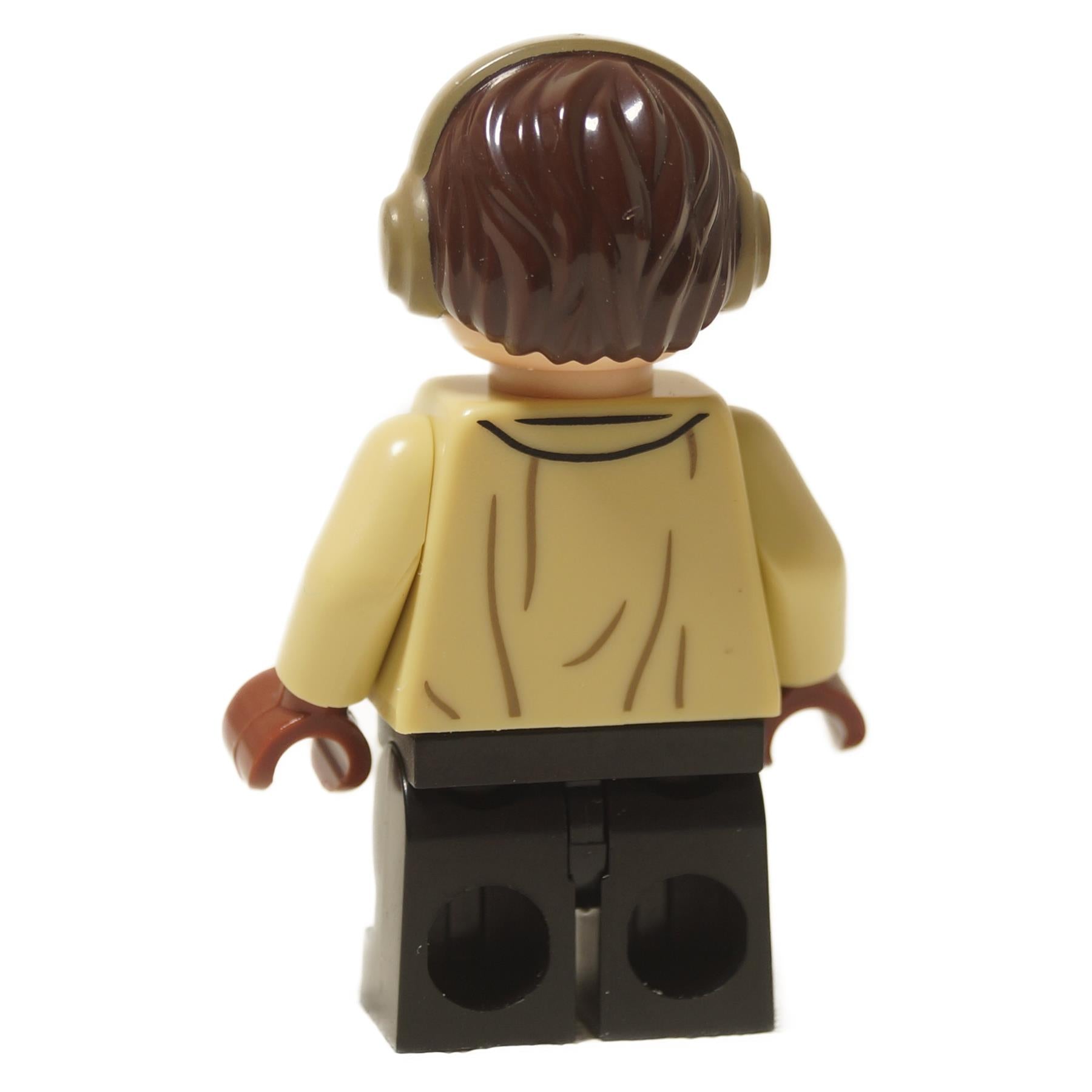 LEGO® Harry Potter Neville Longbottom minifigure (colhp06) back view showing tan jacket and brown hair with earmuffs.