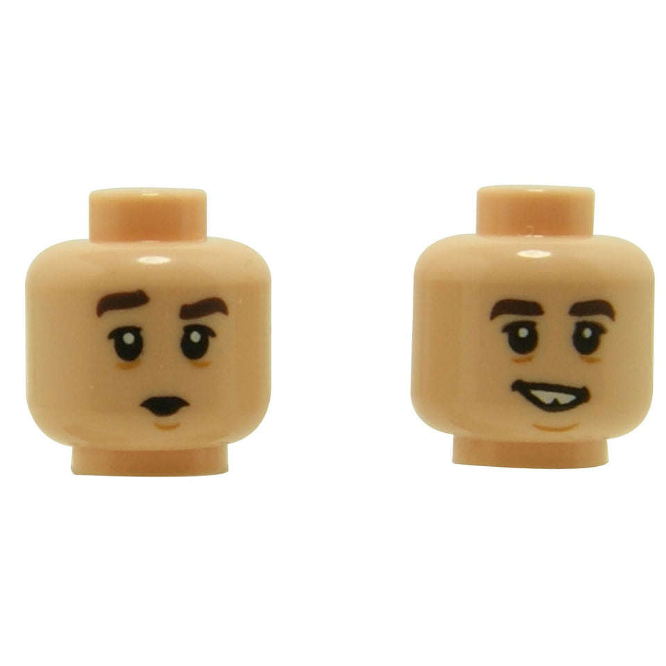 Head - Dual Sided Smile with Tooth Gap / Pucker (3626pb2653)