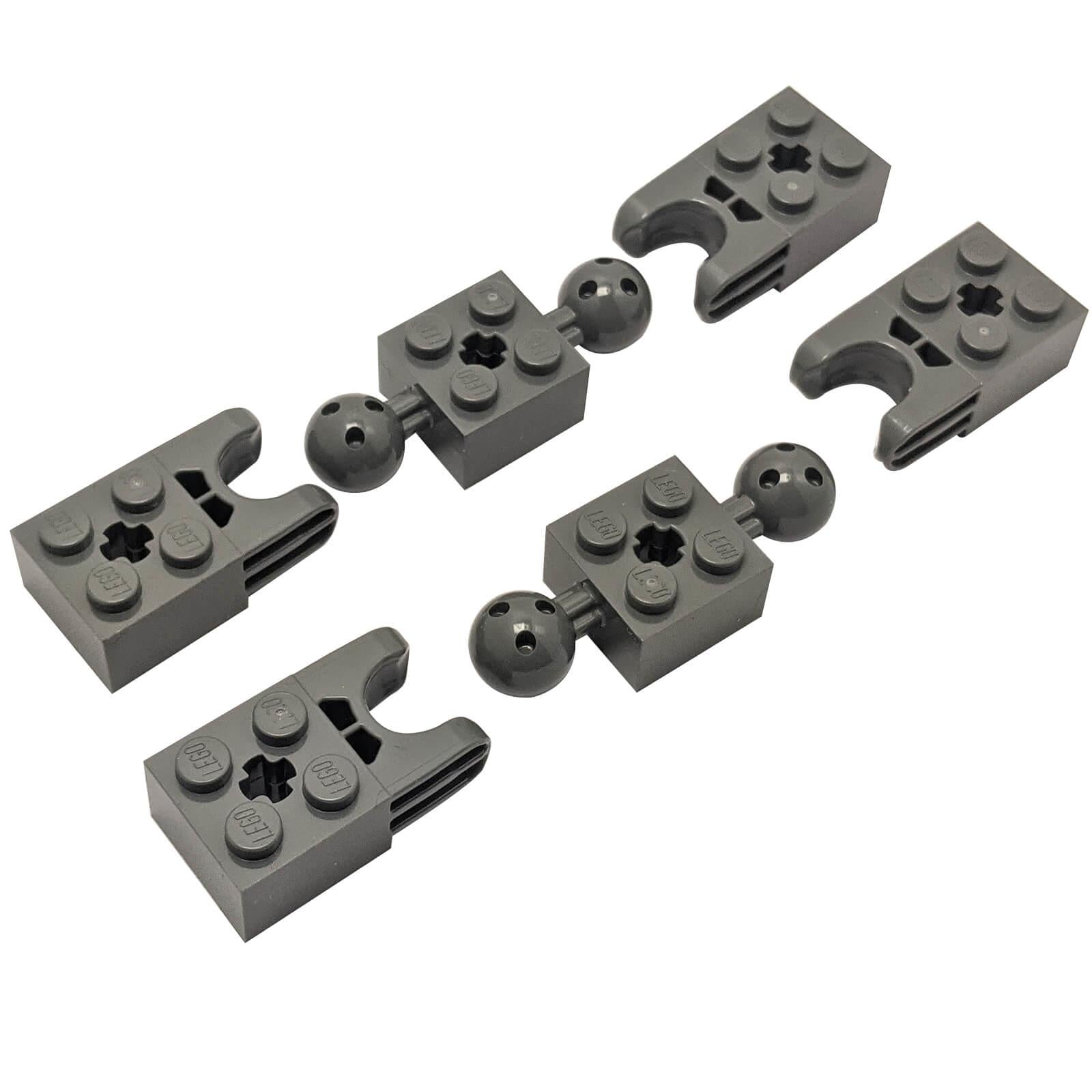 Dark bluish gray ball joint brick set with 3 ball joints and 3 socket bricks
