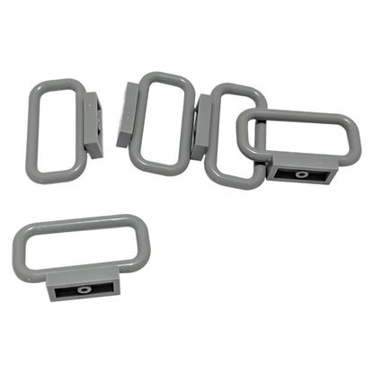 LEGO® Bar 1 x 4 x 2 part 6187 rectangular frame element in light bluish gray