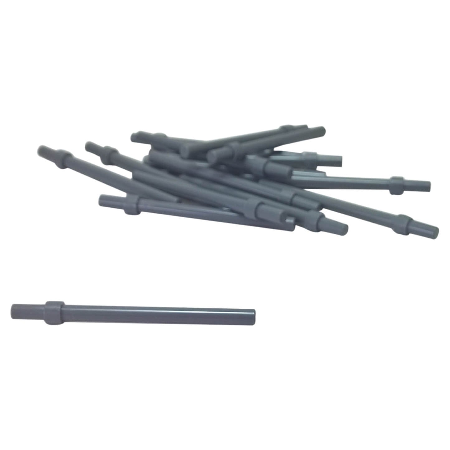 LEGO® Bar 6L with Stop Ring part 63965 in dark bluish gray