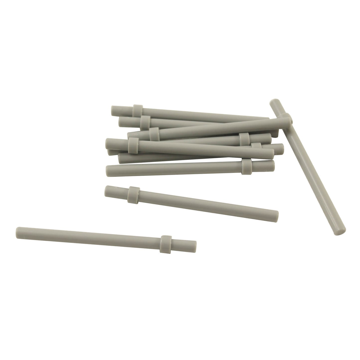 LEGO® Bar 6L with Stop Ring part 63965 in light bluish gray