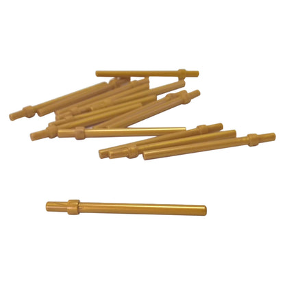LEGO® Bar 6L with Stop Ring part 63965 in pearl gold