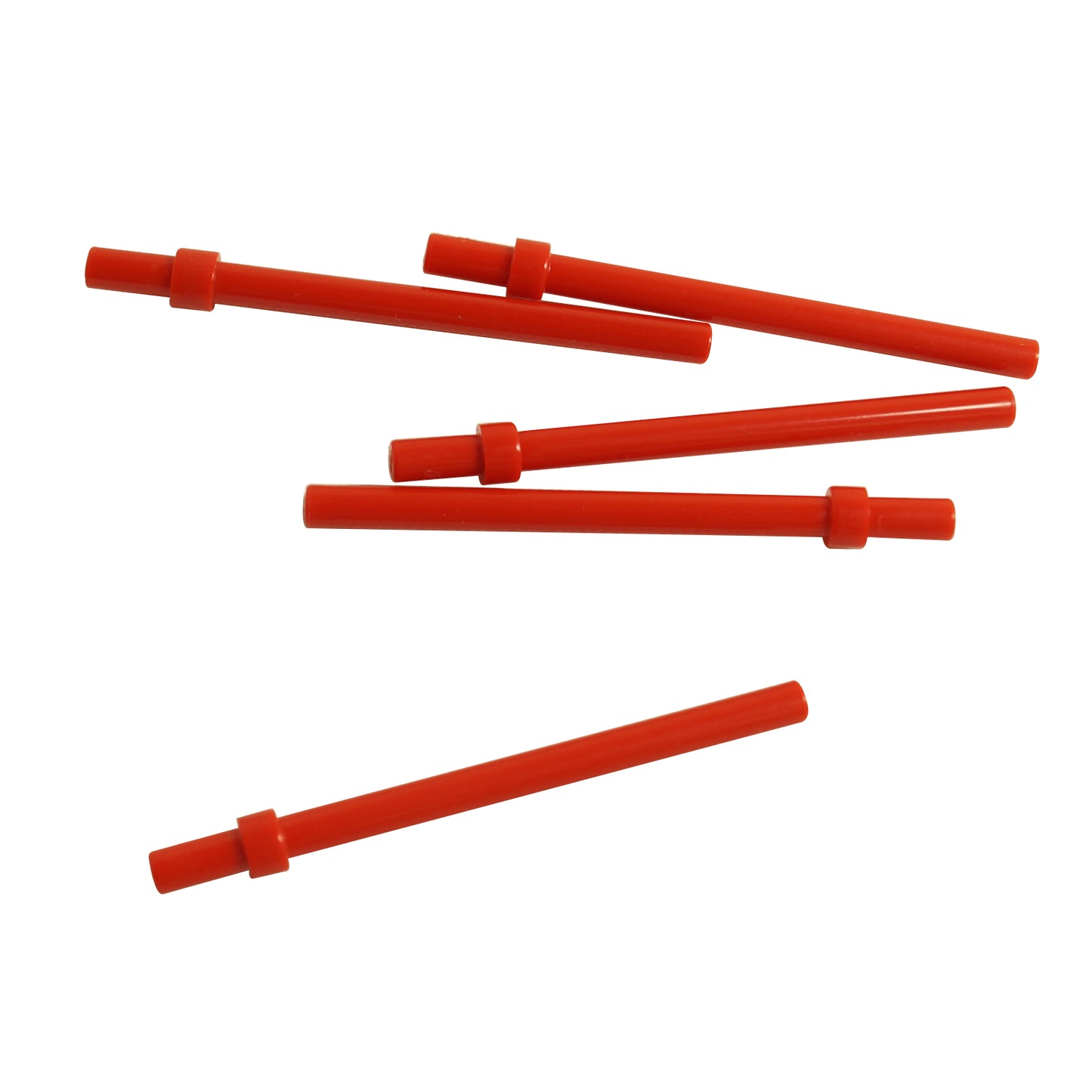 LEGO® Bar 6L with Stop Ring part 63965 in red