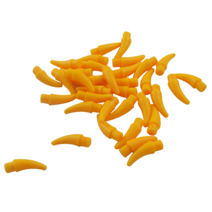 LEGO® small bright light orange barb claw horn pieces, curved spike parts