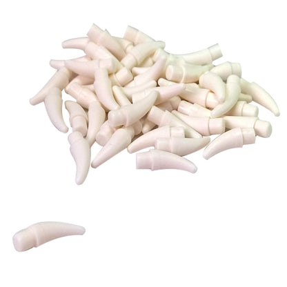 LEGO® small white barb claw horn pieces, curved spike accessory parts
