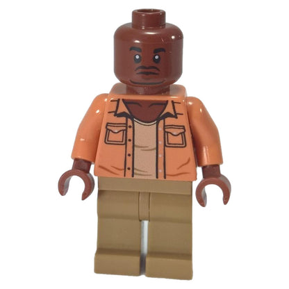 Barry Sembene LEGO minifigure tan shirt pockets neutral legs jw005