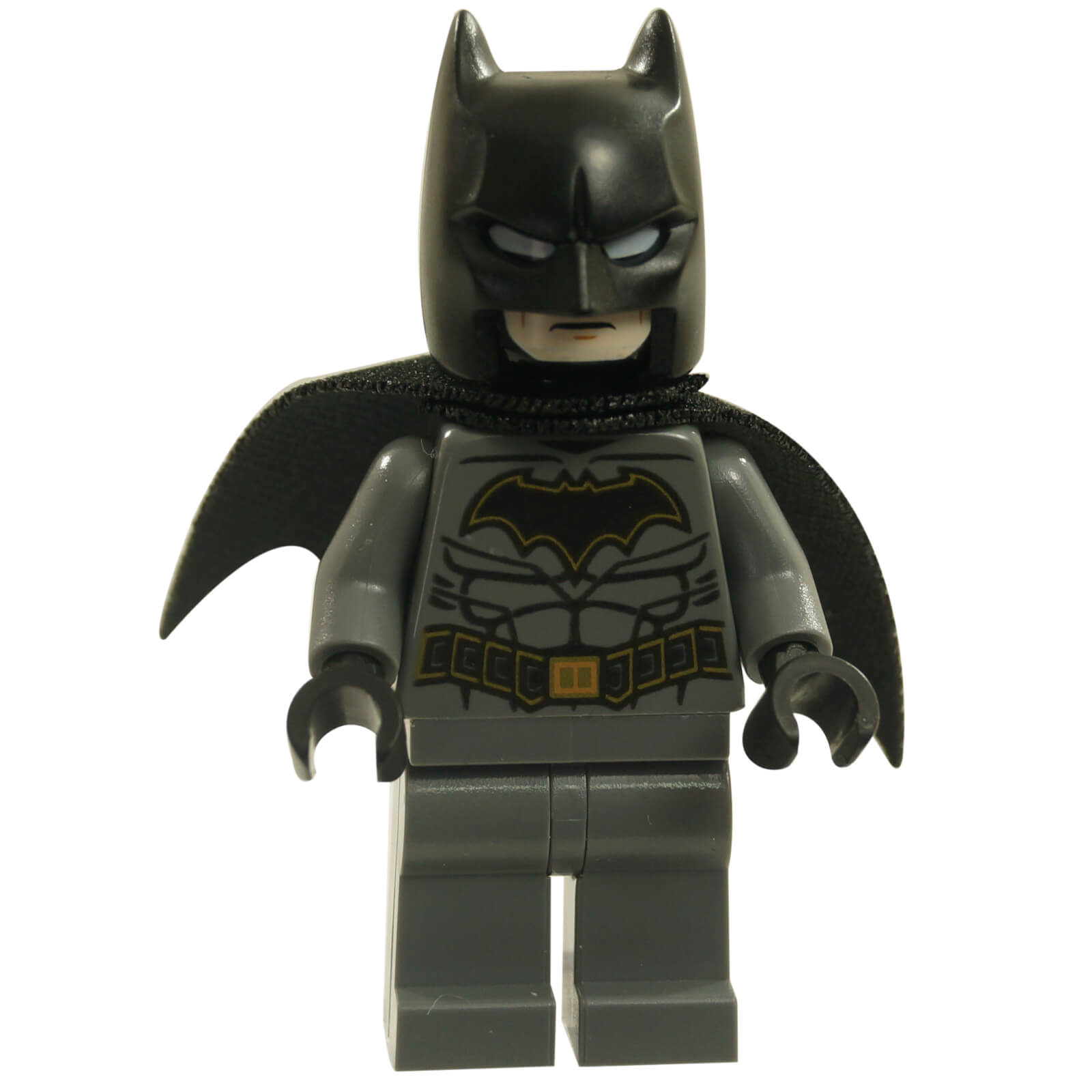 LEGO Batman minifigure dark bluish gray gold logo cape sh0589