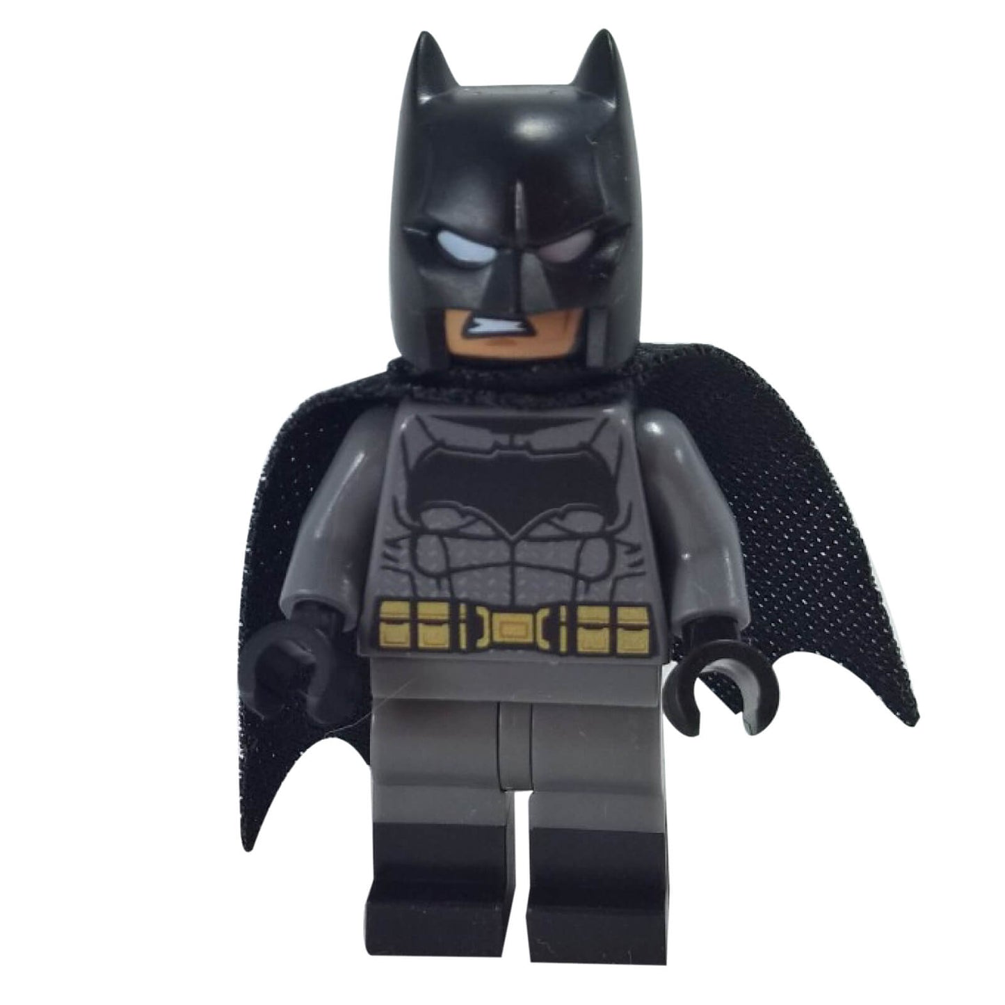 LEGO Batman minifigure dark bluish gray suit yellow belt sh0218