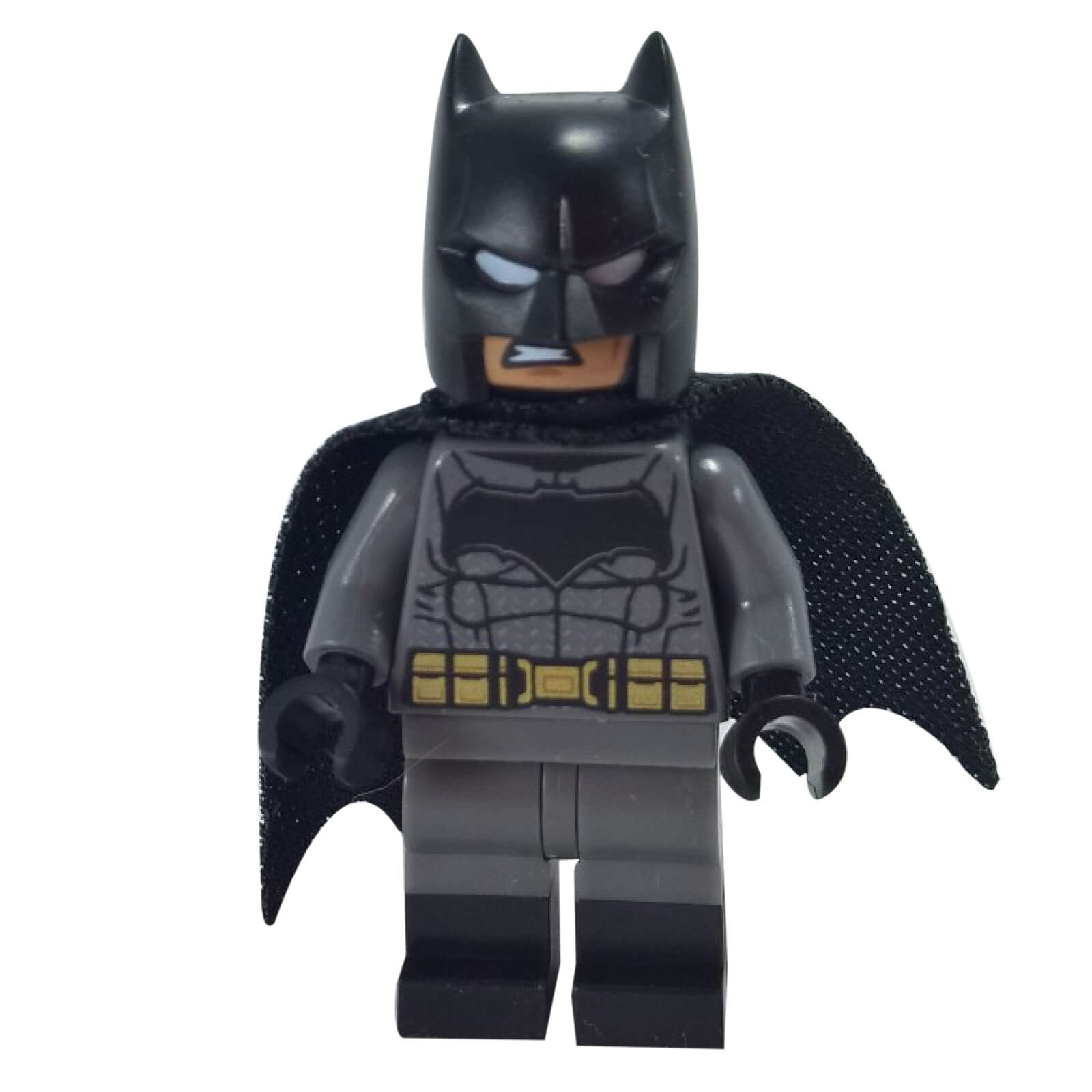 LEGO Batman minifigure dark bluish gray suit yellow belt sh0218