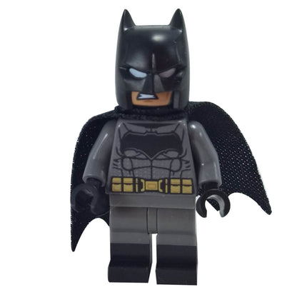 LEGO Batman minifigure dark bluish gray suit yellow belt sh0218