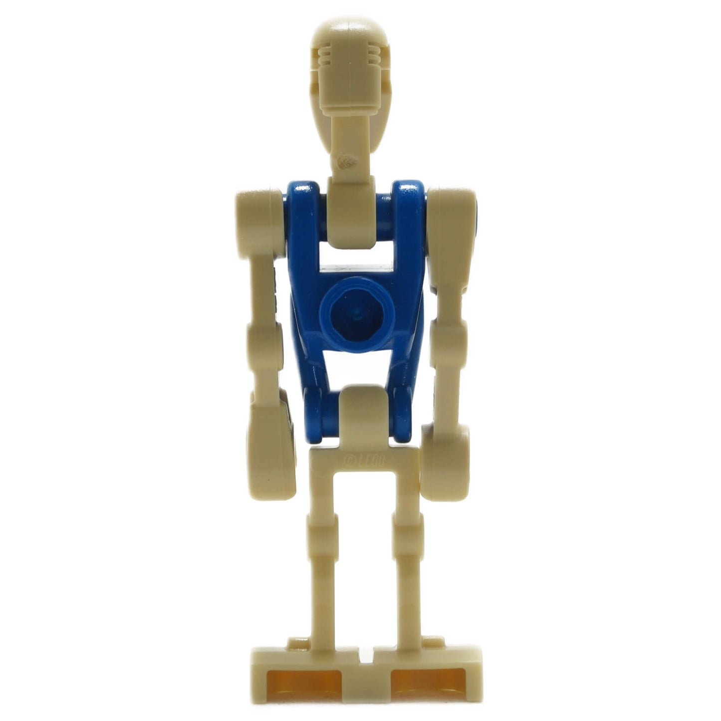 LEGO battle droid pilot minifigure blue torso two bent arms sw0095a, back profile