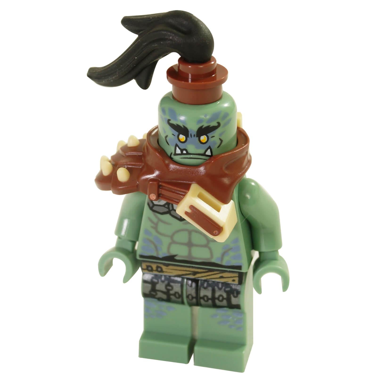 Munce Murt minifigure with brown armor and creature style head