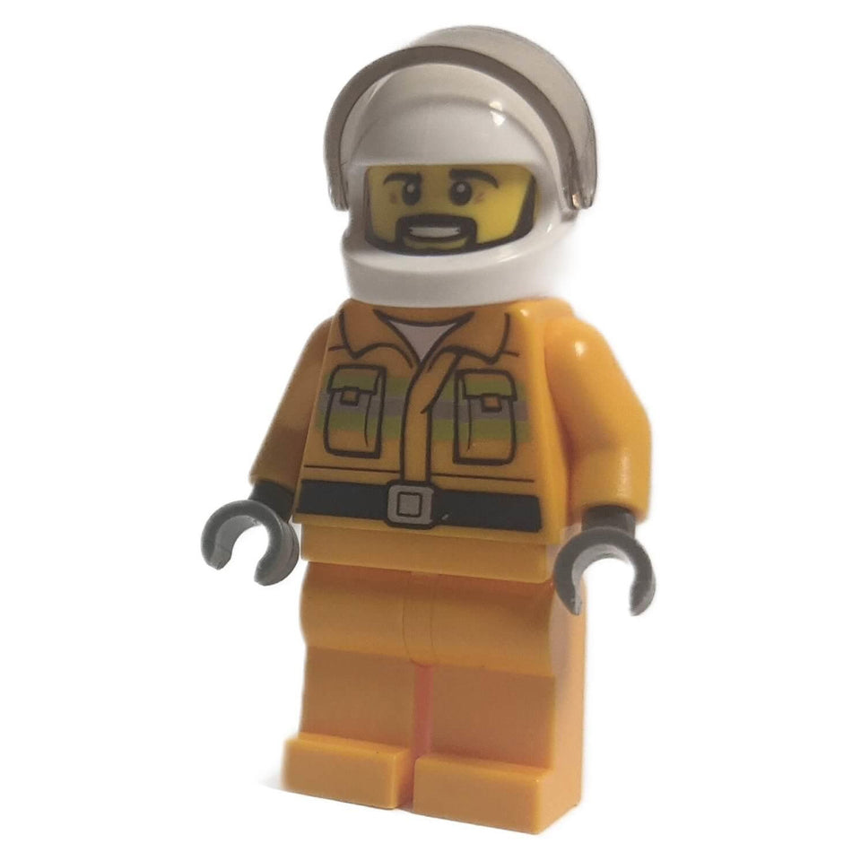 LEGO 미니피규어 수염 난 소방관 - cty1597new