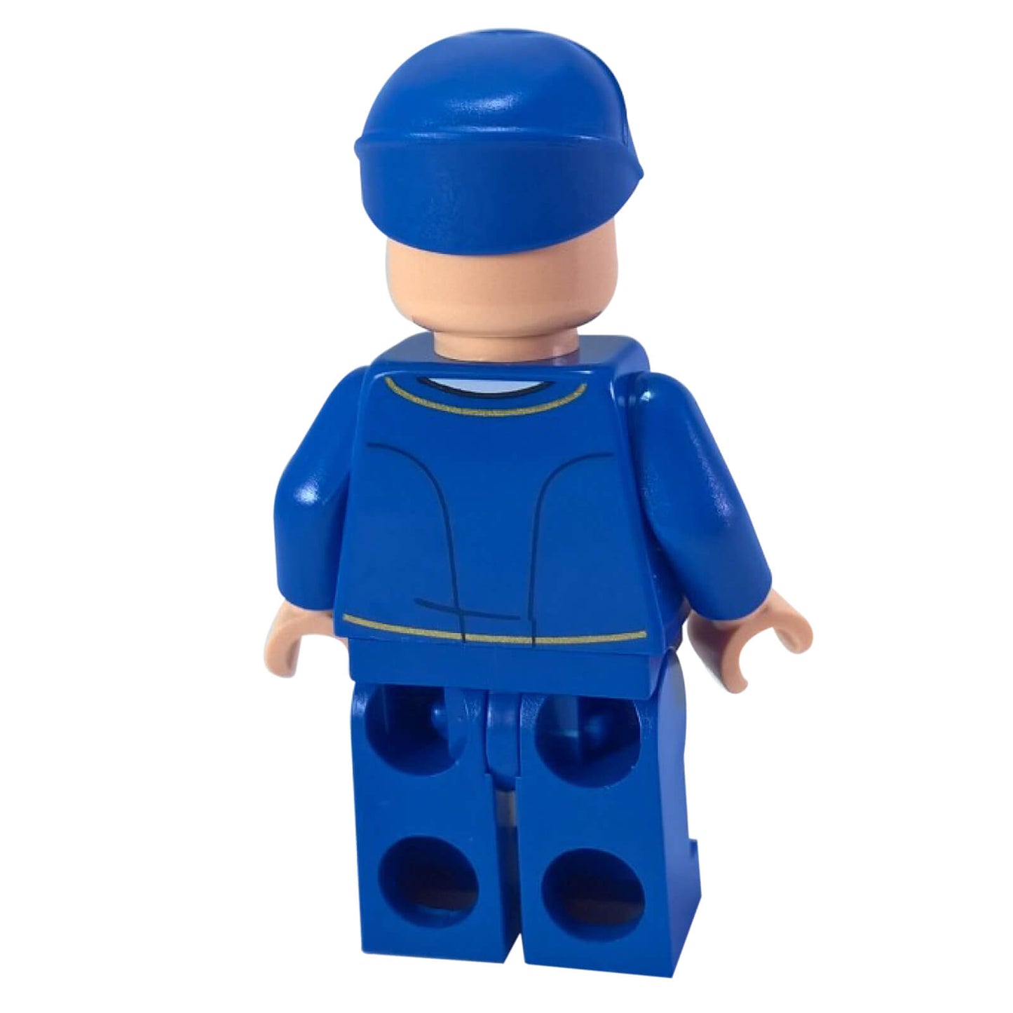 LEGO Bespin Guard minifigure white pupils blue uniform sw0762, back profile