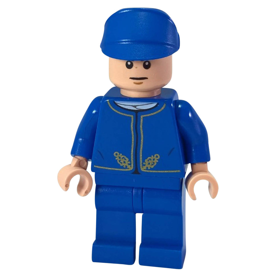 LEGO Bespin Guard minifigure white pupils blue uniform sw0762