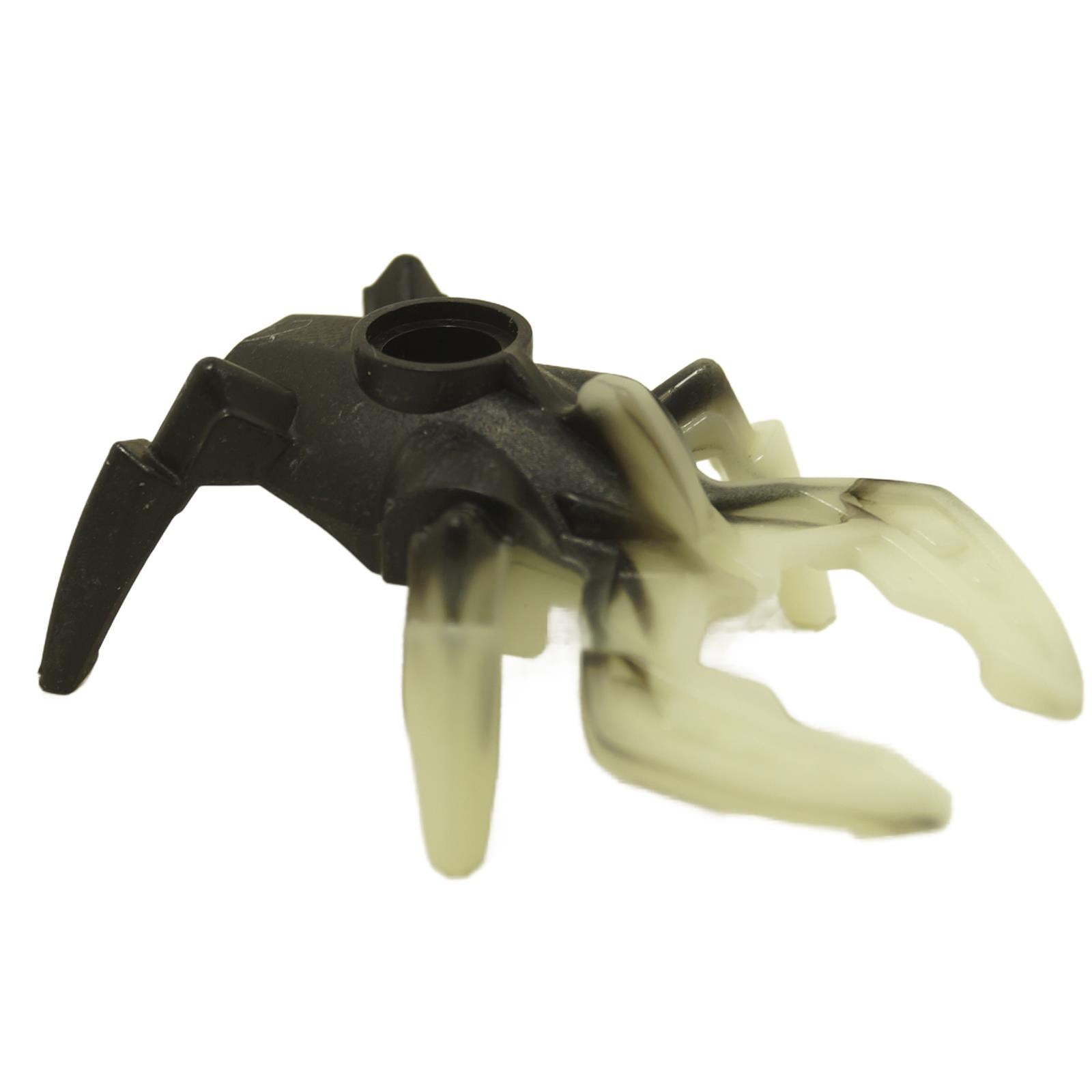 Bionicle Mini Visorak Boggarak, black with glow-in-the-dark claws, side view