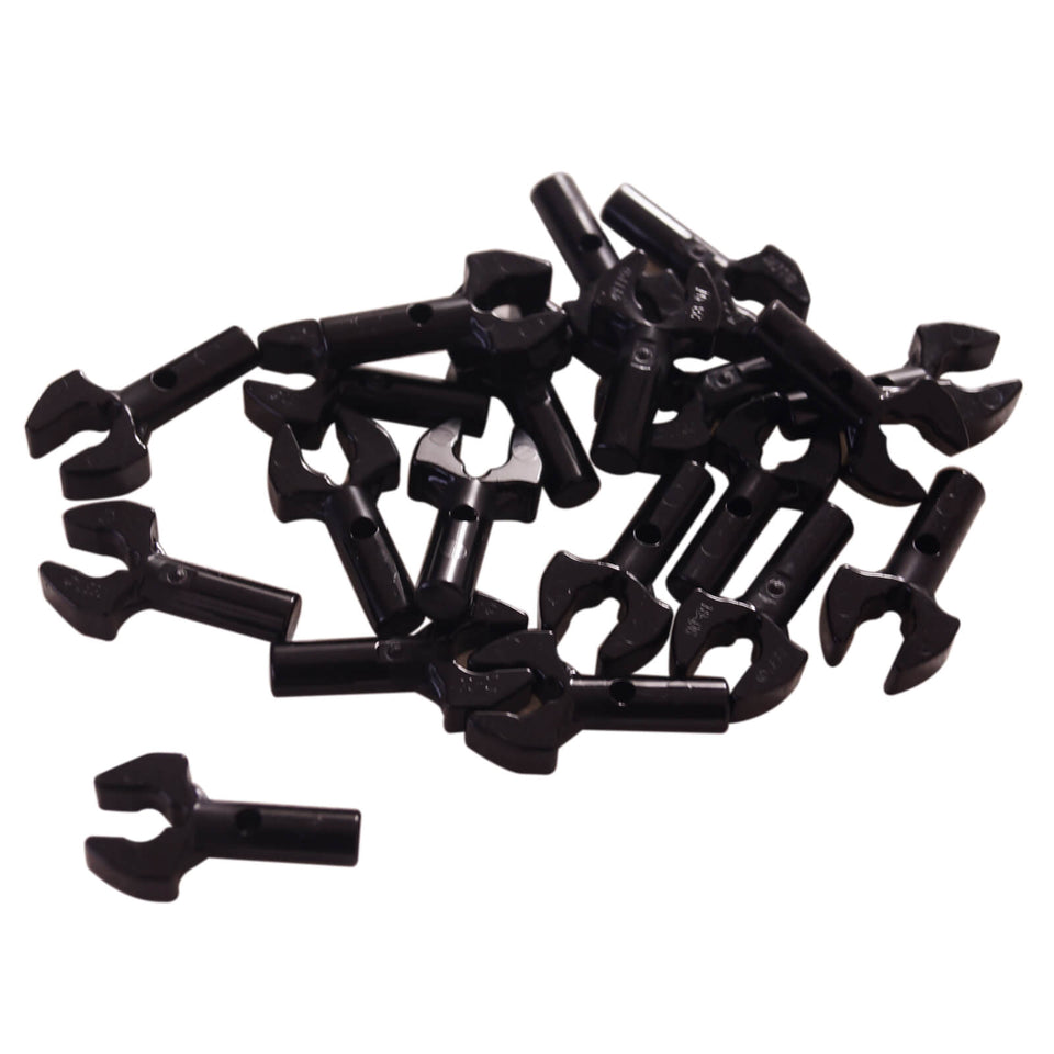 Black bar 1L with clip mechanical claw (48729b) for gripping parts, tools, and small build attachments
