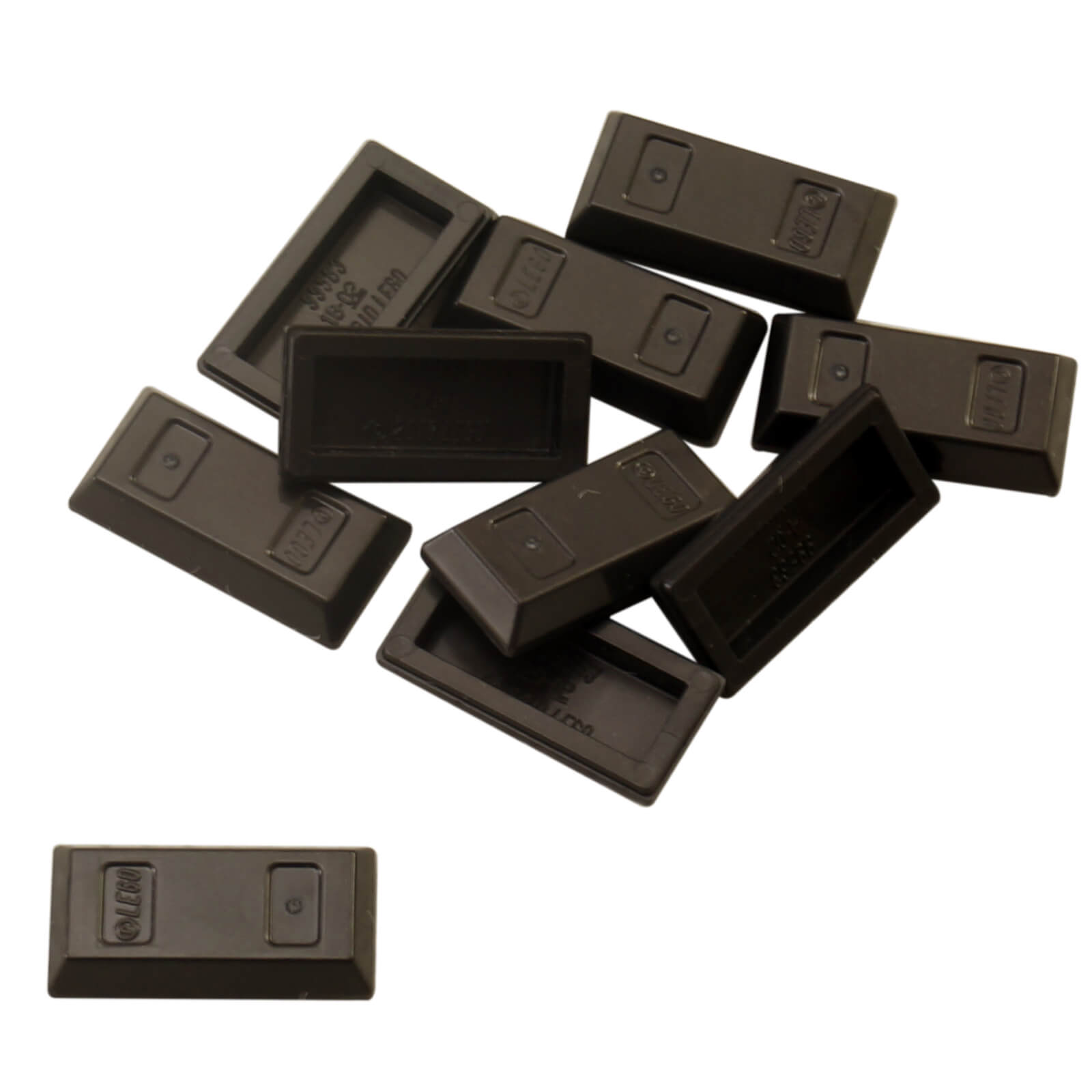 Schwarz LEGO® Minifigur Utensil Goldbarren / - ingot, verwendet als Schatz, Barren oder dekoratives Zubehör

